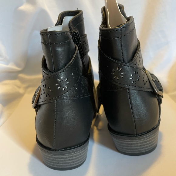 SO Samanthaa2 girl’s black ankle boots size 2 - Picture 6 of 9